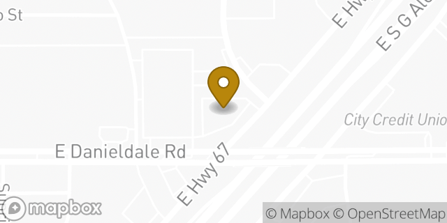 Map showing the location of Hwy 67 & Danieldale in Duncanville, TX 75137