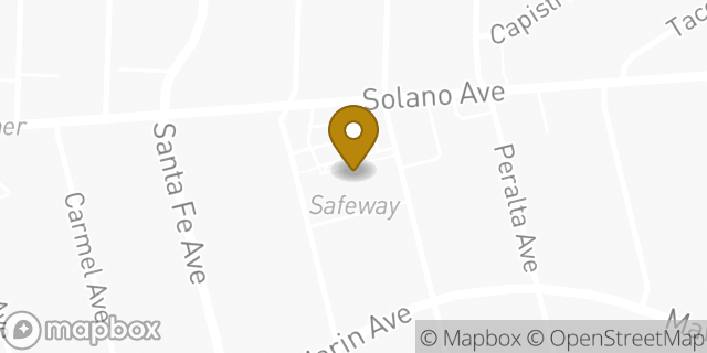 Map showing the location of Safeway in Albany, CA 94707