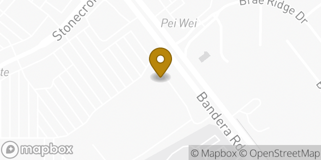 Map showing the location of Subway in San Antonio, TX 78250