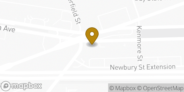 Map showing the location of McDonald's in Boston, MA 02215