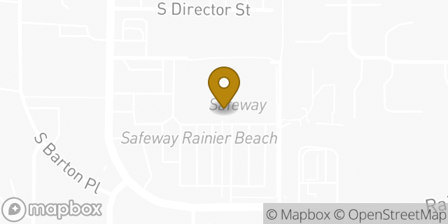 Map showing the location of Amazon Locker - Dinah in Seattle, WA 98118