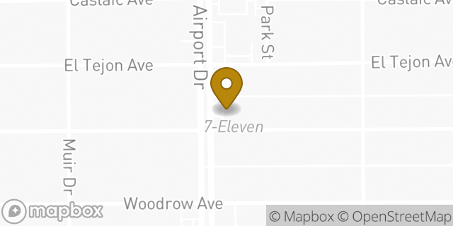 Map showing the location of 7-Eleven in Bakersfield, CA 93308