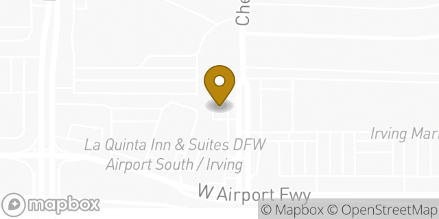 Map showing the location of Budget Truck Rental in Irving, TX 75062