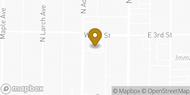 Map showing the location of Bank of America Financial Center & Drive-Thru ATM | Elmhurst North in Elmhurst, IL 60126