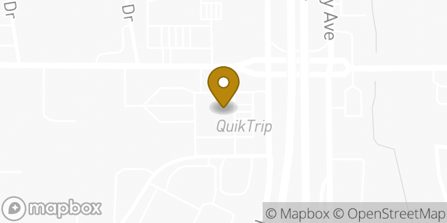 Map showing the location of QuikTrip in Moore, OK 73160