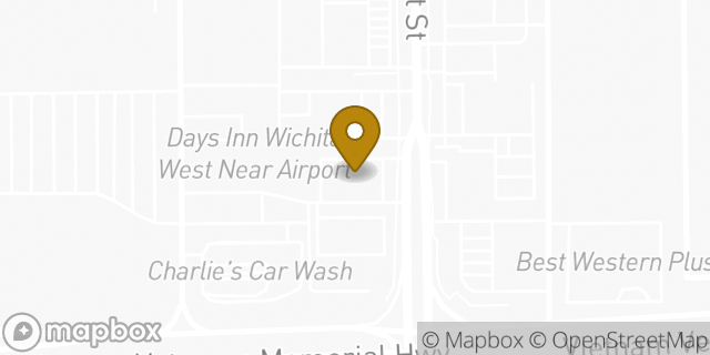 Map showing the location of Starbucks in Wichita, KS 67213