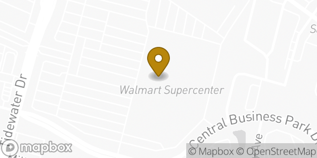Map showing the location of Subway in Norfolk, VA 23505