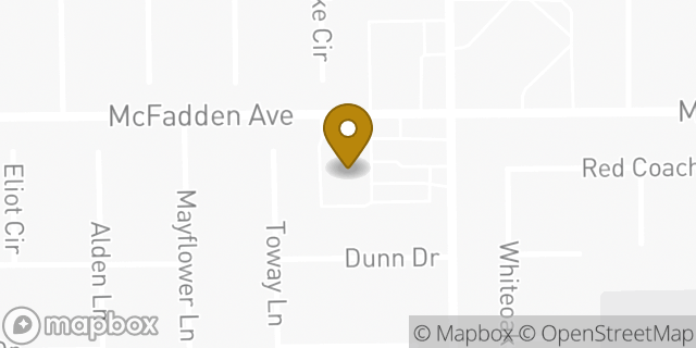 Map showing the location of Chuck E. Cheese's in Huntington Beach, CA 92647