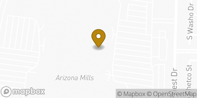 Map showing the location of Amazon Locker - Sideboard in Tempe, AZ 85282