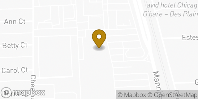 Map showing the location of Amazon Locker - Arminia in Rosemont, IL 60018