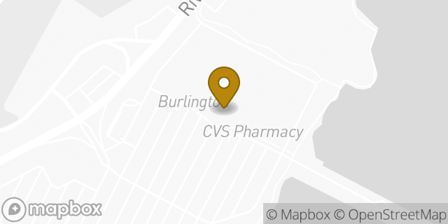 Map showing the location of Starbucks in Edgewater, NJ 07020
