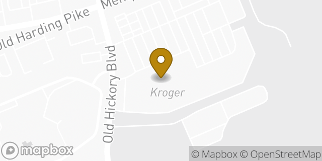 Map showing the location of Kroger in Nashville, TN 37221