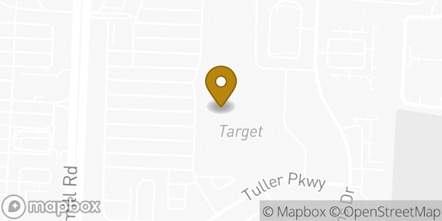 Map showing the location of Target in Dublin, OH 43017