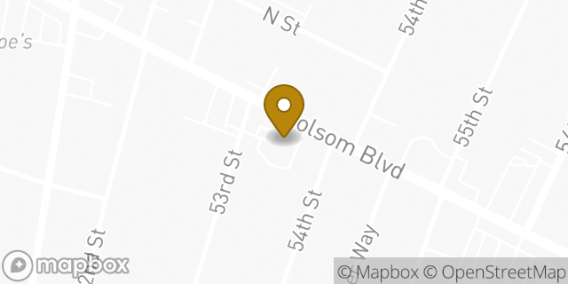 Map showing the location of Starbucks in Sacramento, CA 95819