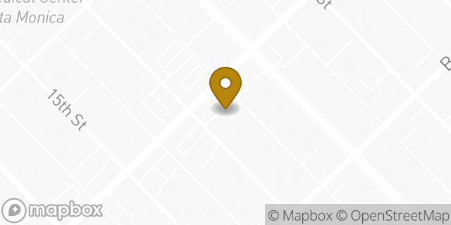 Map showing the location of Amazon Locker - Chap in Santa Monica, CA 90404