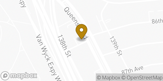 Map showing the location of The UPS Store in Jamaica, NY 11435