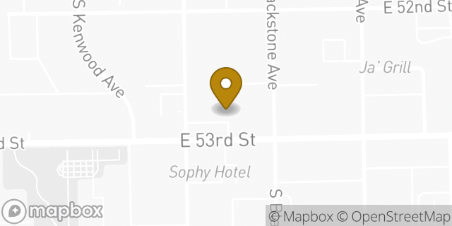 Map showing the location of Papa Johns in Chicago, IL 60615