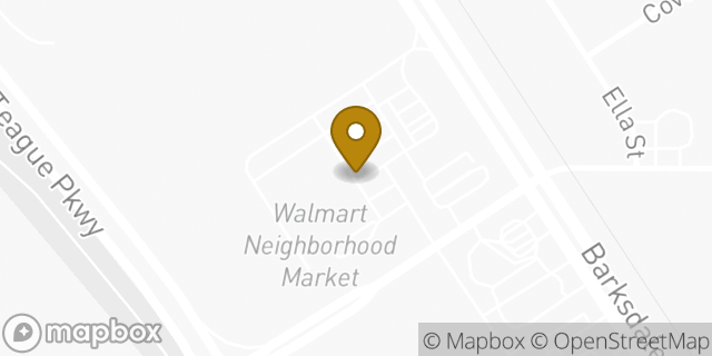Map showing the location of Walmart Neighborhood Market in Bossier City, LA 71112