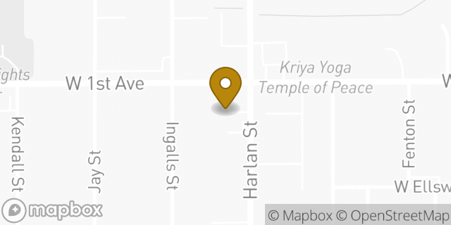 Map showing the location of Amazon Locker - Curly in Lakewood, CO 80226
