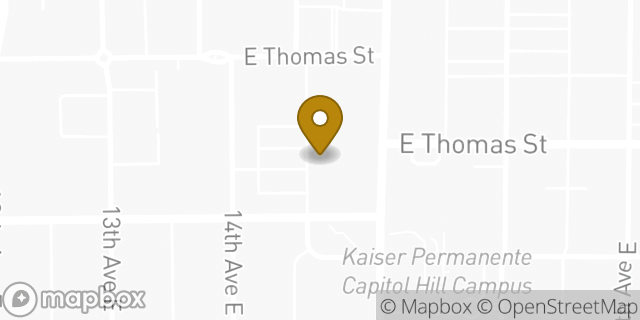 Map showing the location of Amazon Locker - Briony in Seattle, WA 98112