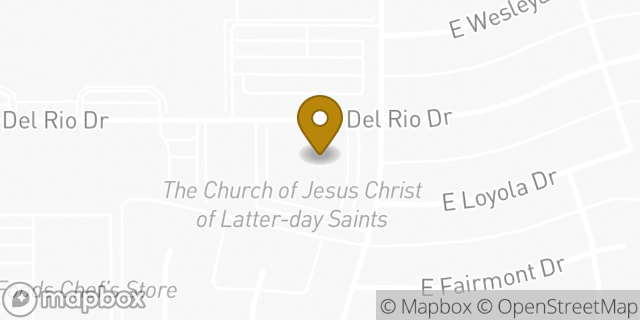 Map showing the location of The Church of Jesus Christ of Latter-day Saints in Tempe, AZ 85282