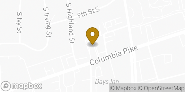 Map showing the location of McDonald's in Arlington, VA 22204