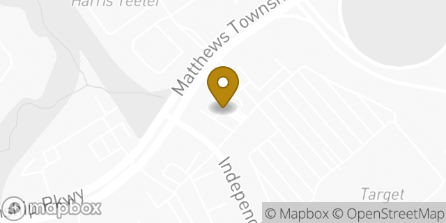 Map showing the location of Fifth Third Bank in Matthews, NC 28105