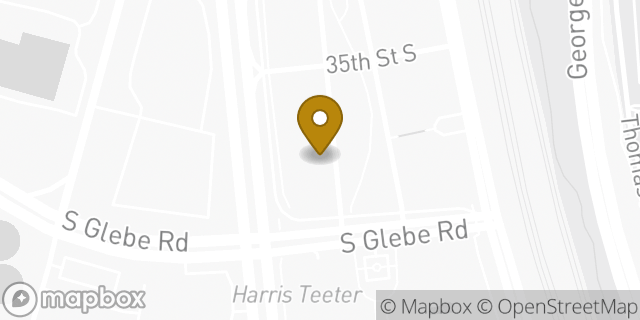 Map showing the location of Bright Horizons at National Landing in Arlington, VA 22202