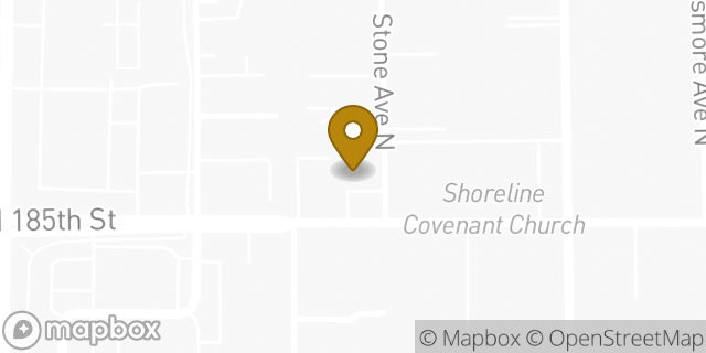 Map showing the location of Amazon Locker - Roseate in Seattle, WA 98133