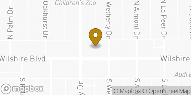 Map showing the location of ATM CVS in Beverly Hills, CA
