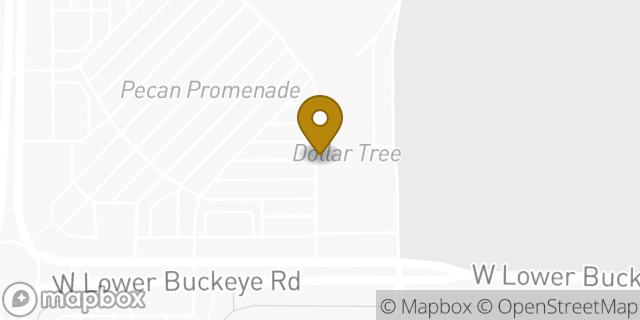 Map showing the location of Amazon Locker - Heh in Tolleson, AZ 85353