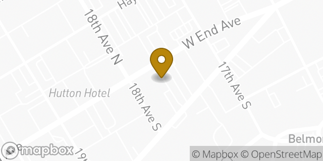 Map showing the location of Fifth Third Bank in Nashville, TN 37203