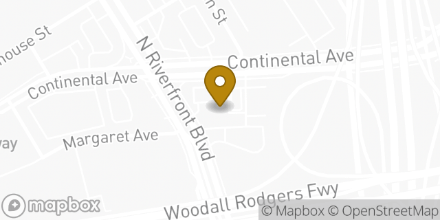 Map showing the location of Amazon Locker - Patois in Dallas, TX 75207