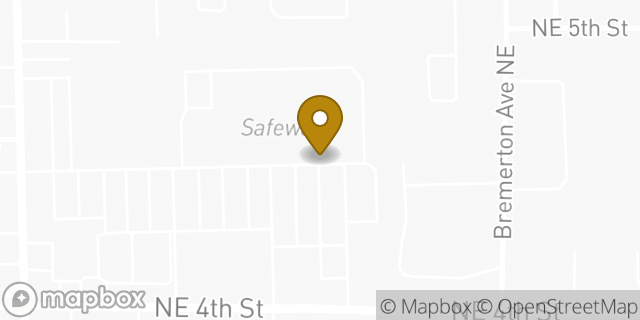 Map showing the location of Amazon Locker - Binx in Renton, WA 98059