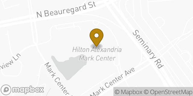 Map showing the location of Budget Car Rental in Alexandria, VA 22311
