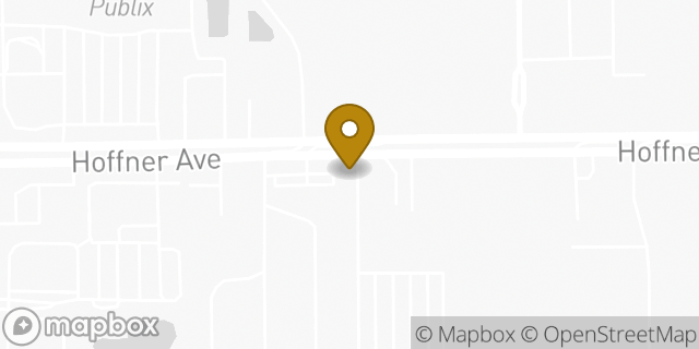 Map showing the location of CubeSmart Self Storage in Orlando, FL 32812