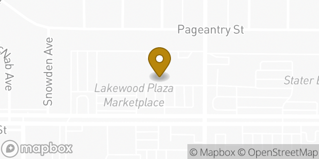 Map showing the location of The UPS Store in Long Beach, CA 90808
