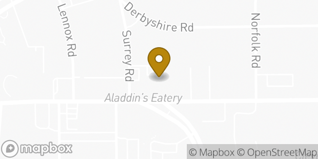 Map showing the location of Buffalo Wild Wings in Cleveland Heights, OH 44106