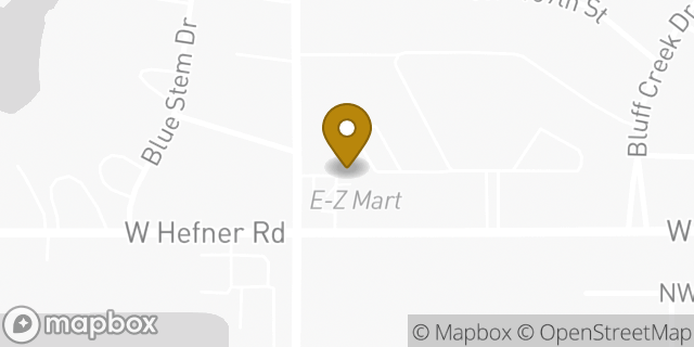 Map showing the location of Amazon Locker - Soundness in Oklahoma City, OK 73162