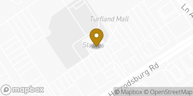 Map showing the location of Staples in Lexington, KY 40504