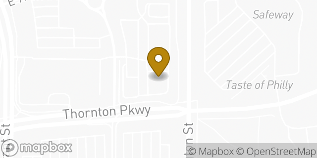 Map showing the location of Chase Bank in Thornton, CO 80229