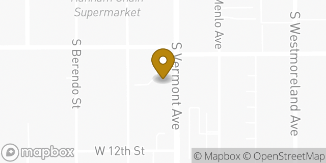 Map showing the location of Subway in Los Angeles, CA 90006