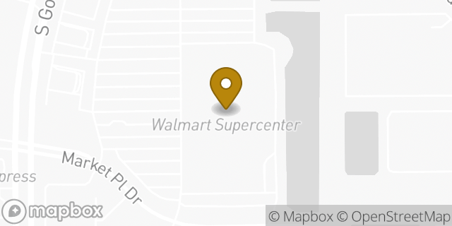 Map showing the location of Walmart Grocery Pickup and Delivery in Orlando, FL 32822