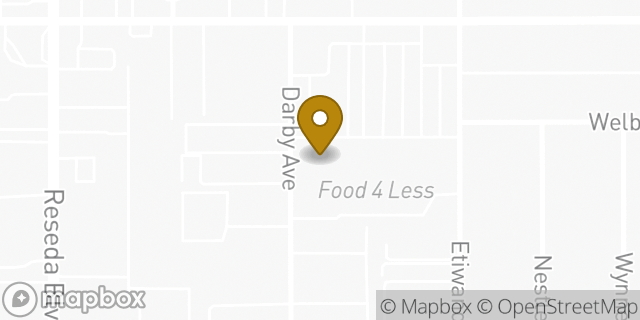 Map showing the location of Amazon Locker - Twine in Reseda, CA 91335