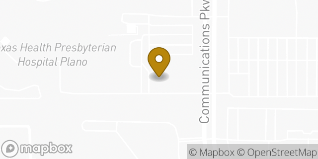 Map showing the location of Seay Child Care Center in Plano, TX 75093