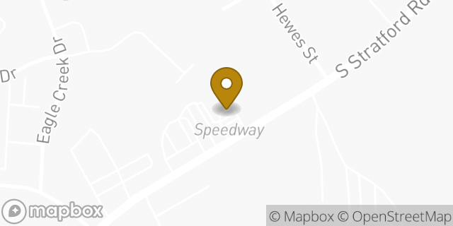 Map showing the location of ATM Speedway in Winston-Salem, NC 27103