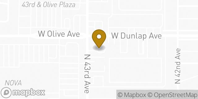 Map showing the location of Starbucks in Phoenix, AZ 85051