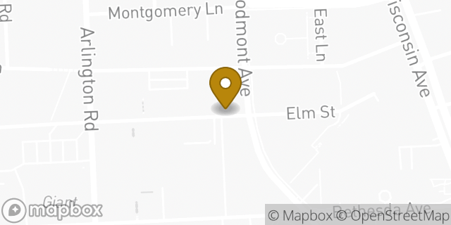 Map showing the location of Equinox Bethesda in Bethesda, MD 20814
