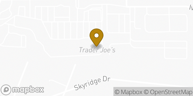 Map showing the location of Trader Joe's in Indianapolis, IN 46250