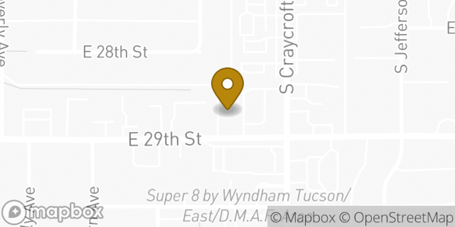Map showing the location of Amazon Locker - Delight in Tucson, AZ 85711